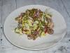 Salata s lovačkim kobasicama i vala, koji se jede za dvije minute